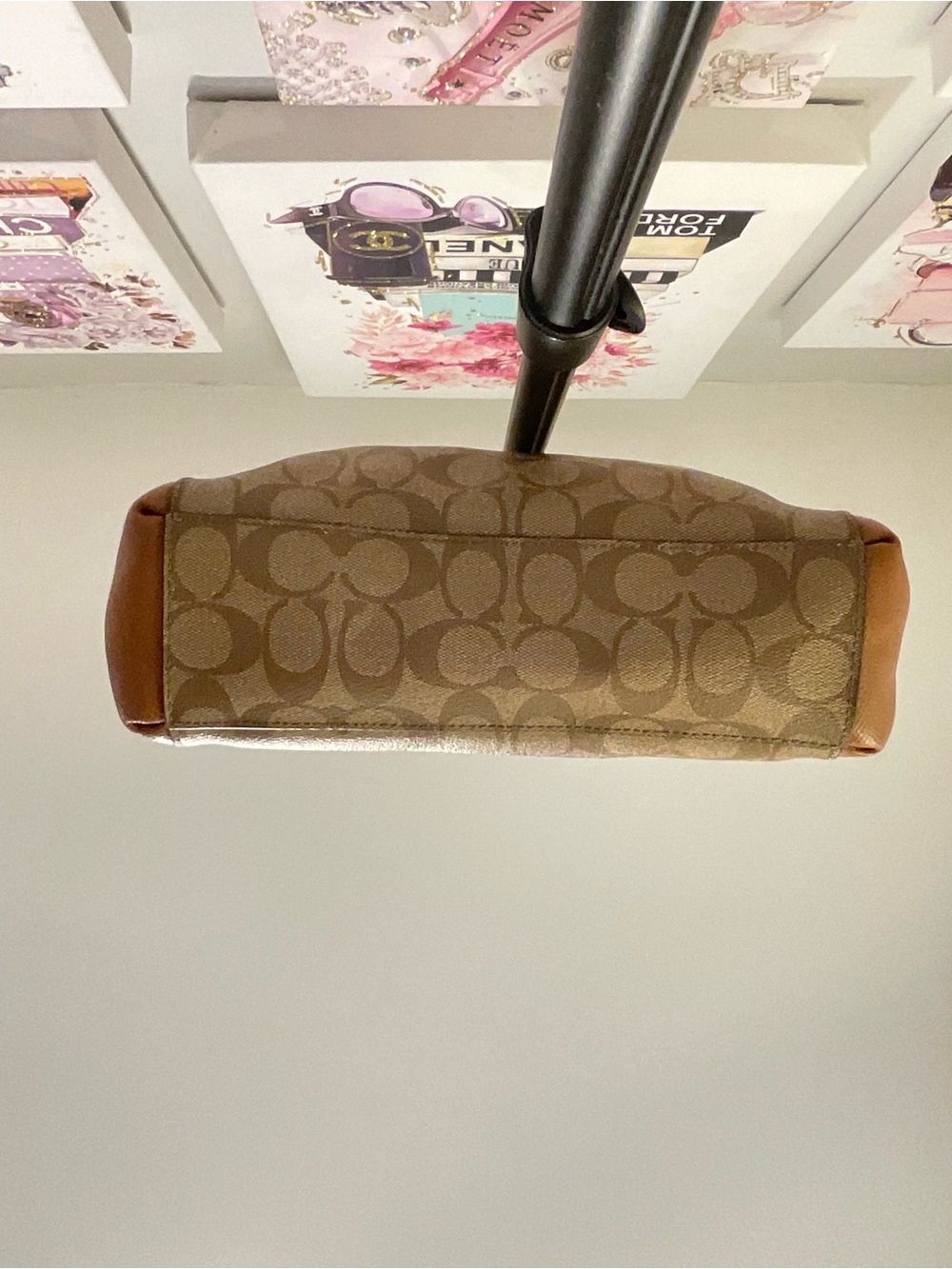 EUC Coach Small Christy Signature Canvas Tote - CLL1001 - Picture 5 of 15